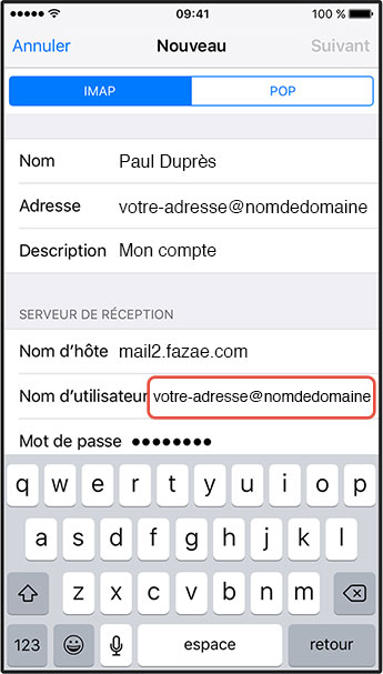 Configurer son iphone pour recevoir ses e-mails